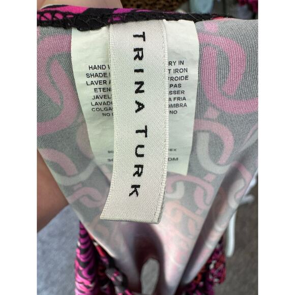 NWOT Trina Turk Echo Swim Tunic Cover Up. Size Large - Picture 4 of 4